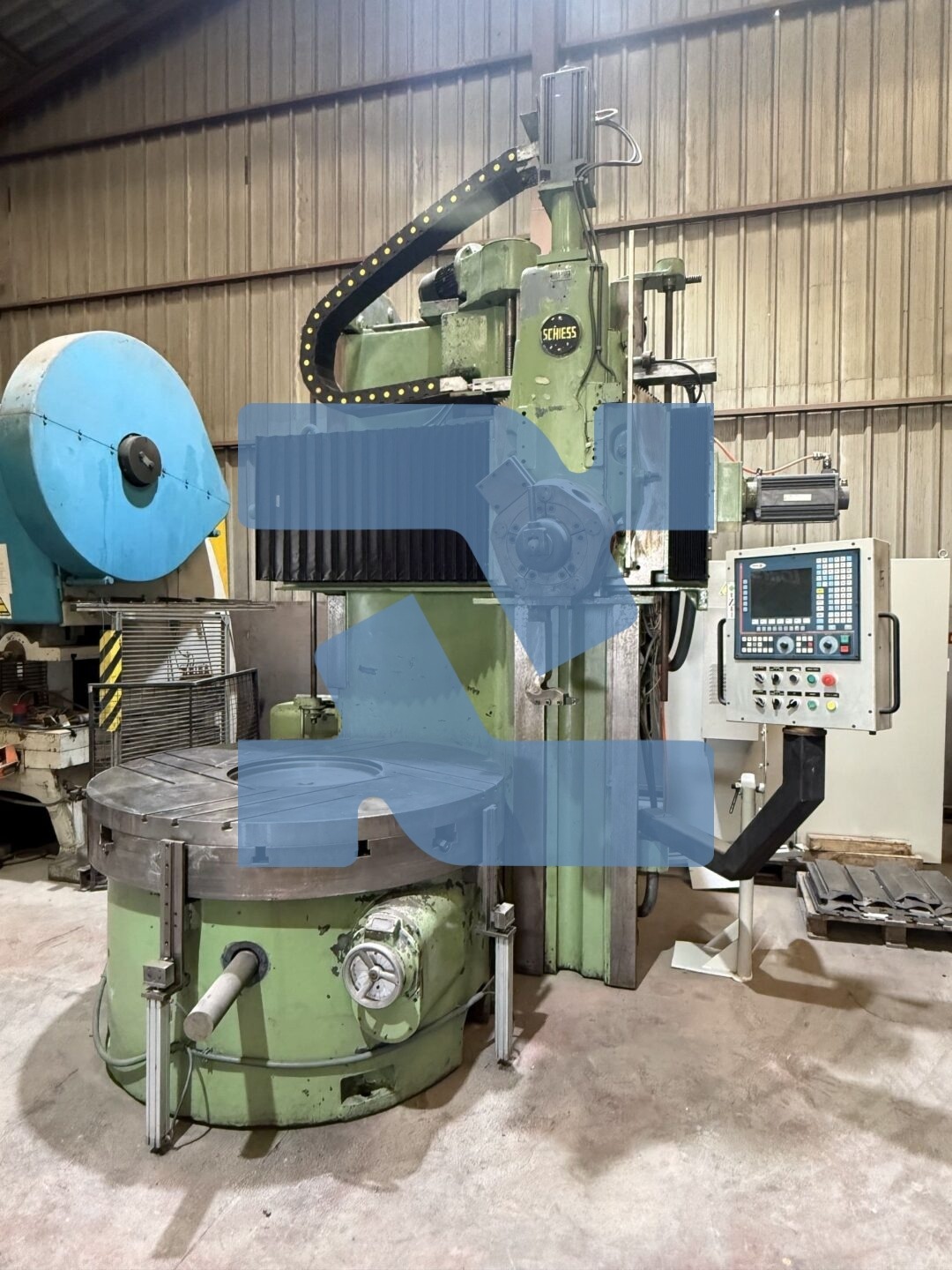 TORNO VERTICAL SCHIESS CNC FAGOR 8055 DIAMETRO PLATO 1.600 MM 07057